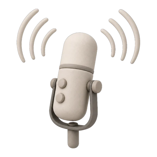 A microphone used to audition podcast voices